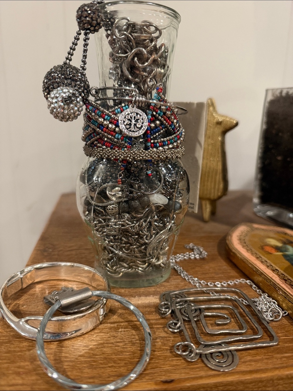 Metal dazzle statements and more jewelry jar